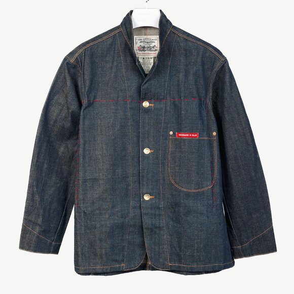 Levi's x Visionaire No. 31 Blue Limited Edition Denim One-Pocket Sack Coat - Picture 1 of 12